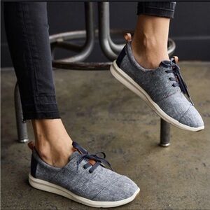 TOMS Blue Denim Canvas Sneaker